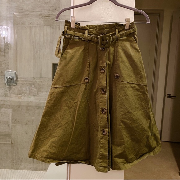 Forever 21 Dresses & Skirts - Forever 21 olive green long skirt